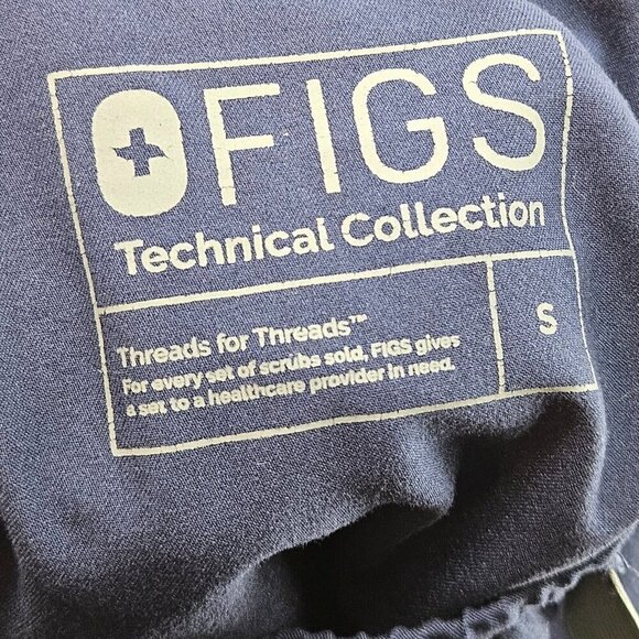 Figs Tansen Jogger Scrub Pants Navy Blue Men's Size S Slim Fit Medical Nurse - Picture 6 of 13